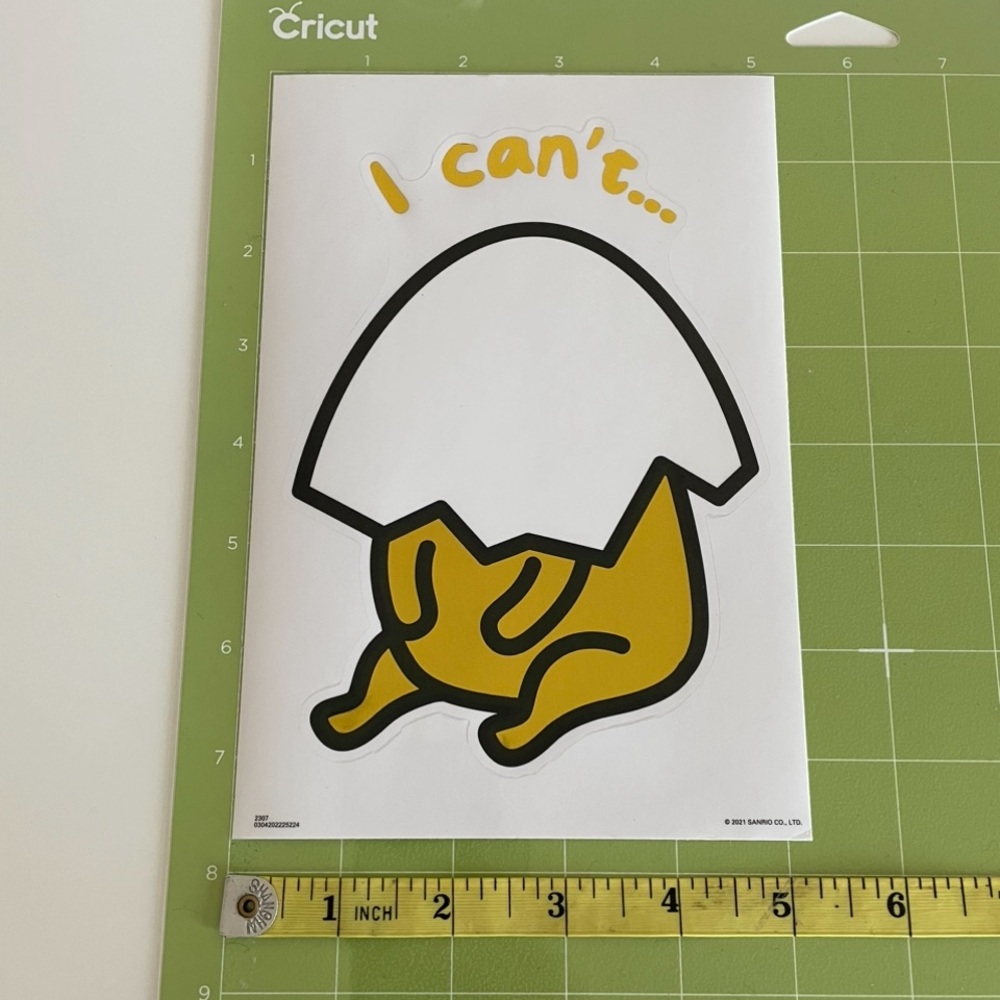🌻10/$10🌻 Gudetama The Lazy Egg Foiled Decal Sticker